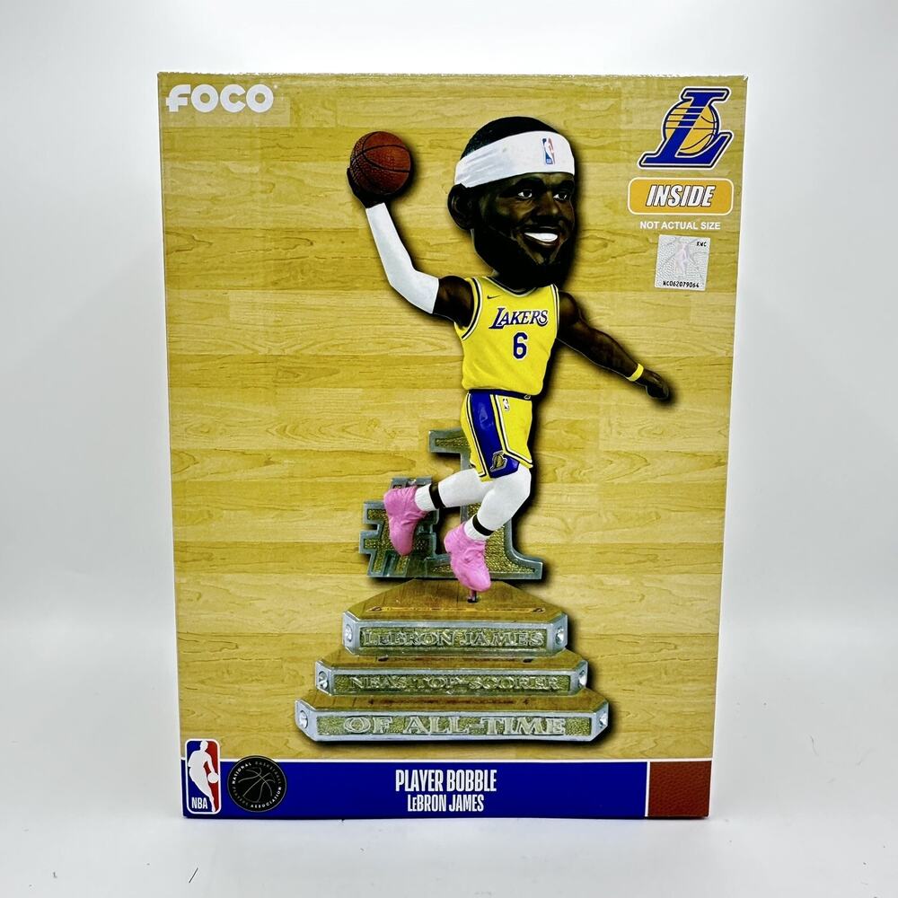 LeBron James LA Lakers All Time Scoring Leader Bobblehead NEW ORIG FOCO BOX